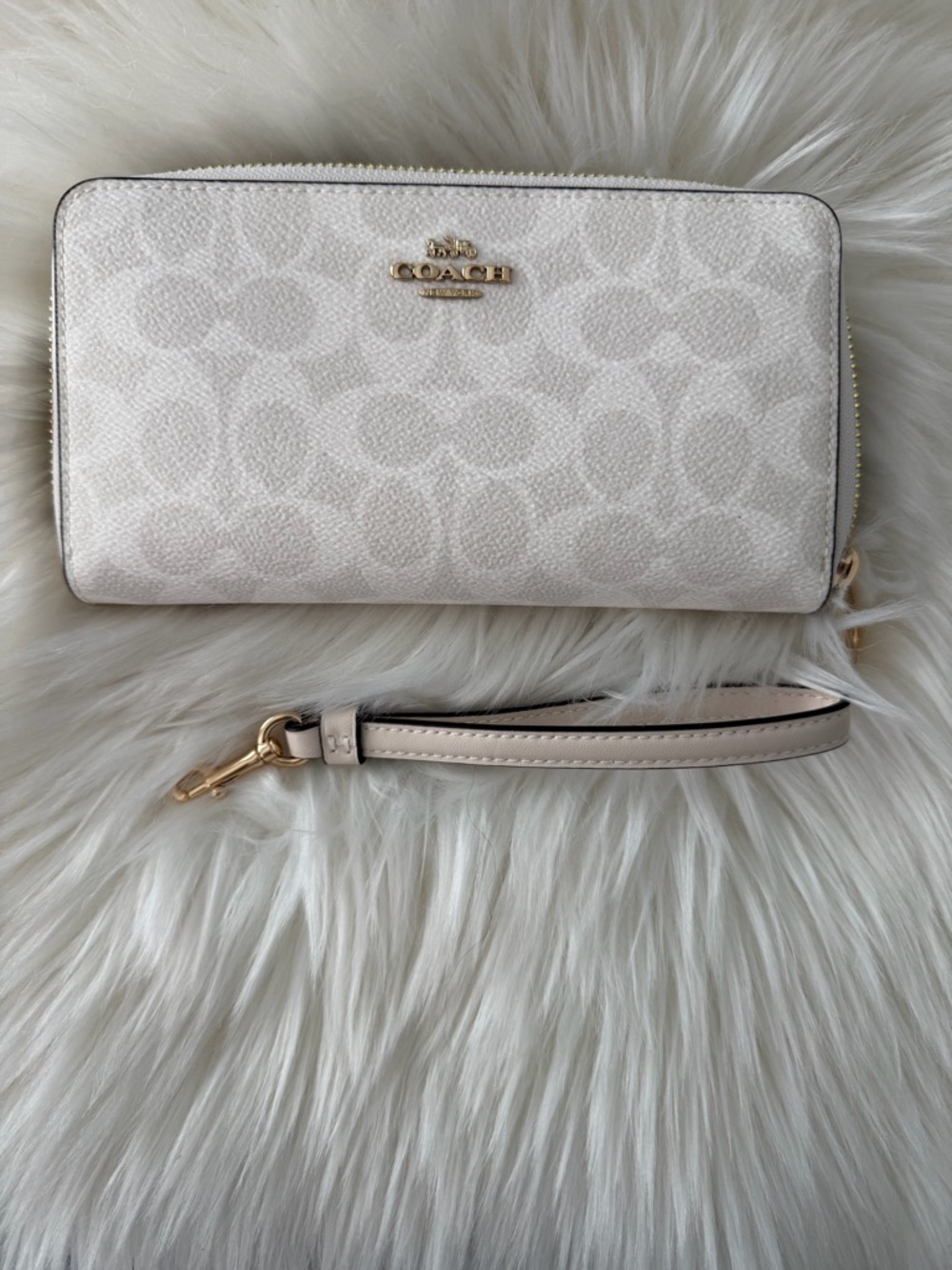 Coach Signature Wristlet Clutch Wallet